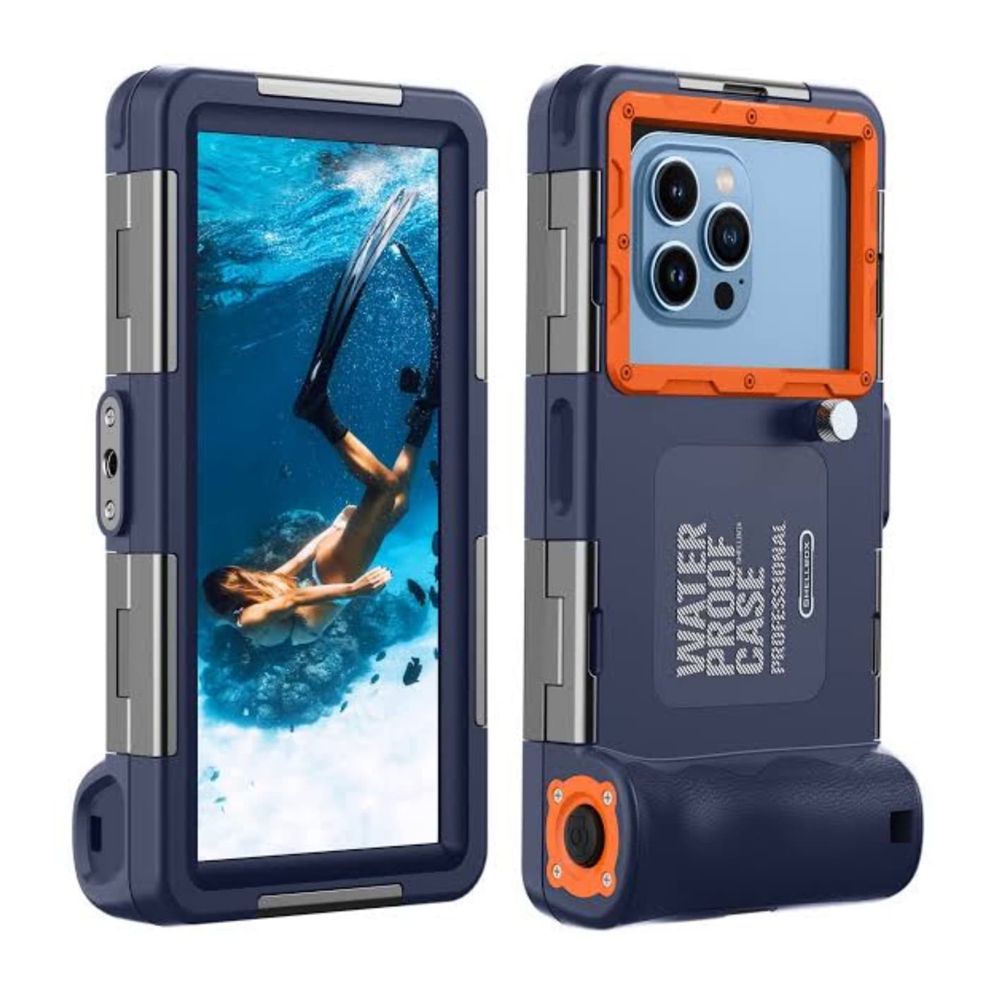 Coque Étanche pour Smartphone Universelle Bleu